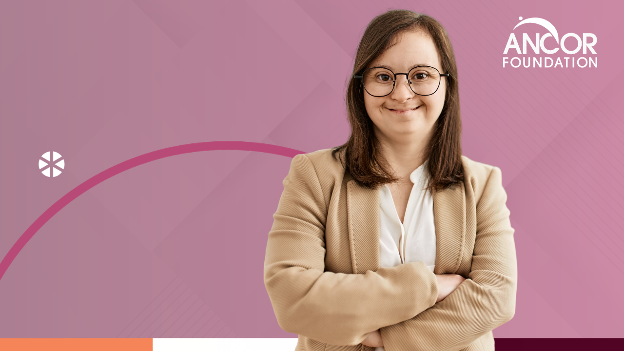 image of a person with I/DD smiling